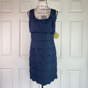 NWT Emma & Michele Scalloped Layered Dress